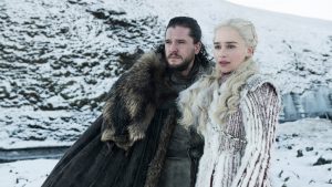 Jon et Daenerys sous la neige GoT