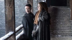 GoT Sansa saison 7 à Winterfell avec Littlefinger
